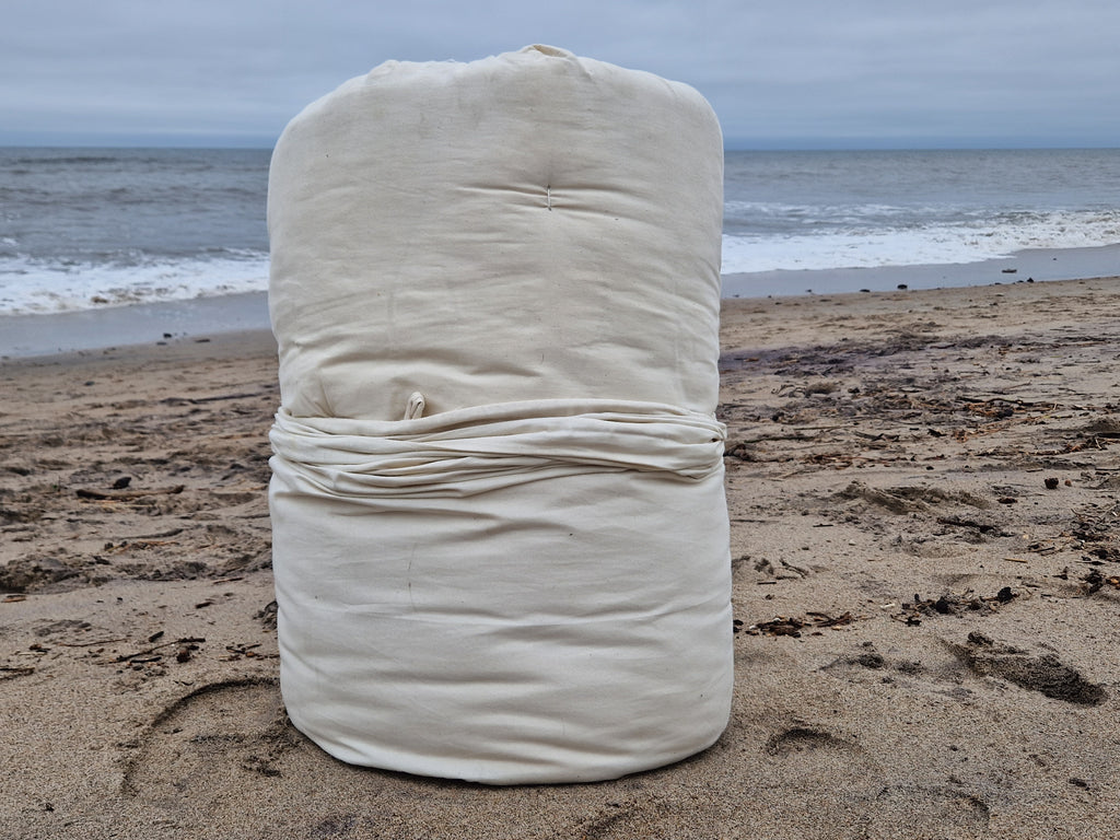 Travel & Gäste-Futon 100% Baumwolle – natürlich, kompakt und komfortabel