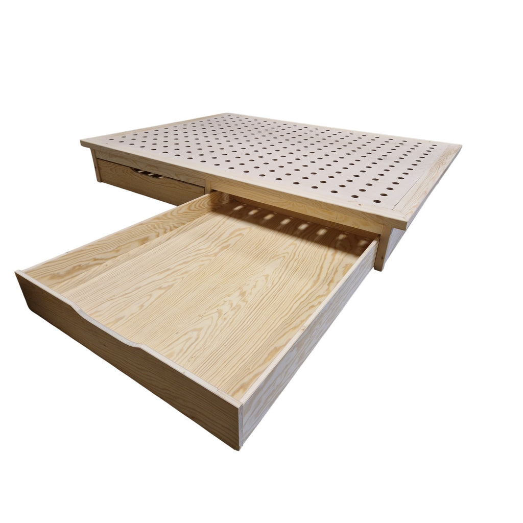 Duo Bett mit Schubladen